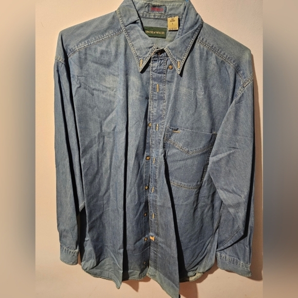 Men's large denim dress‎ shirt - Picture 1 of 5